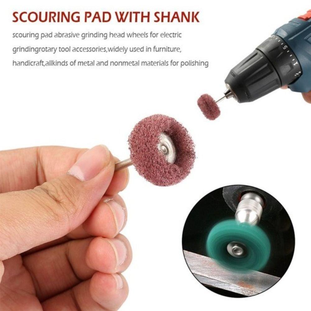 10pcs Nylon Polishing Wheel Buffing Fiber Grinding Head  Grinding Machine Accessories