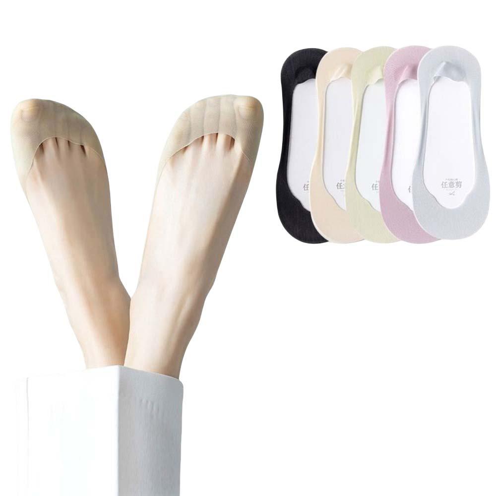 

5 пар хлопковых носков-следочков женские сетчатые нескользящие носки с пальцами повседневные невидимые носки таби для девочек StyleD