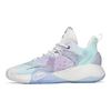 Anta Bubble Cushion Shock Absorption Non-Slip Durable Low-Top Basketball Shoes Men Sneaker Green Purple White 112211603Q-1