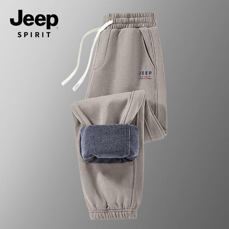 JEEP SPIRIT Men's Winter Fleece-Lined Casual Pants