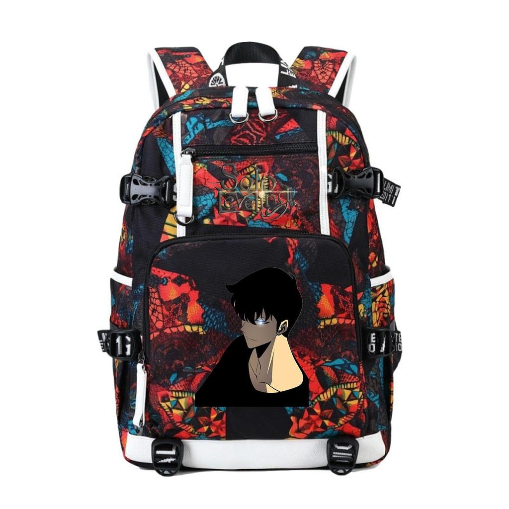 I Alone Upgraded The Animation Periphery Outdoor Travel Bag Large Capacity Multi-Function With Usb Backpack