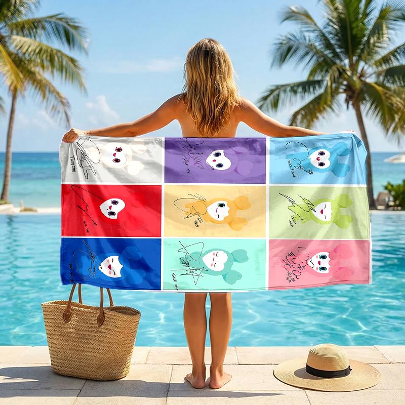 Twice Fashion Beach Towel: Ideal for Summer Adventures Soft, absorbent and quick drying suitable for swimming and bathing
