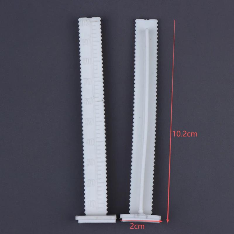 

10Pcs 100mm Plastic White Level Stick Pegs Elevation Ruler For Floor Measure Poured Self Leveling Pins Tools
