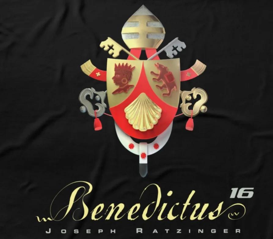 Benedict XVI Coat of Arms TShirt 100 Cotton ONeck Short Sleeve Casual Mens Tshirt Size S3XL S