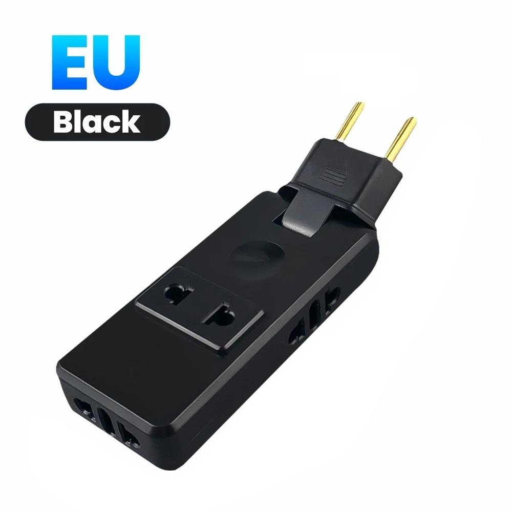 Foldable 4 in 1 EU Travel Adapter – Wall Outlet Extender with AC Sockets & Power Converter