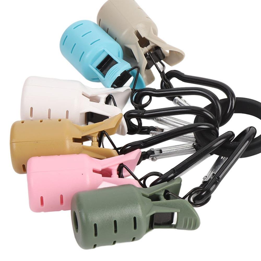 6PCS with Carabiner Fishing Hook Cover Case Easy Clip Squid Jig Bait Protector  River Fishing