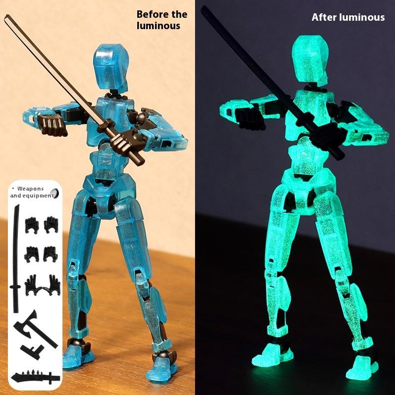 Farbkasten Glückspuppe 13 Mehrgelenk-bewegliches Puppenspielzeug der 3. Generation Schaufensterpuppe DIY Ganzkörper-Dekompressionsartefakt