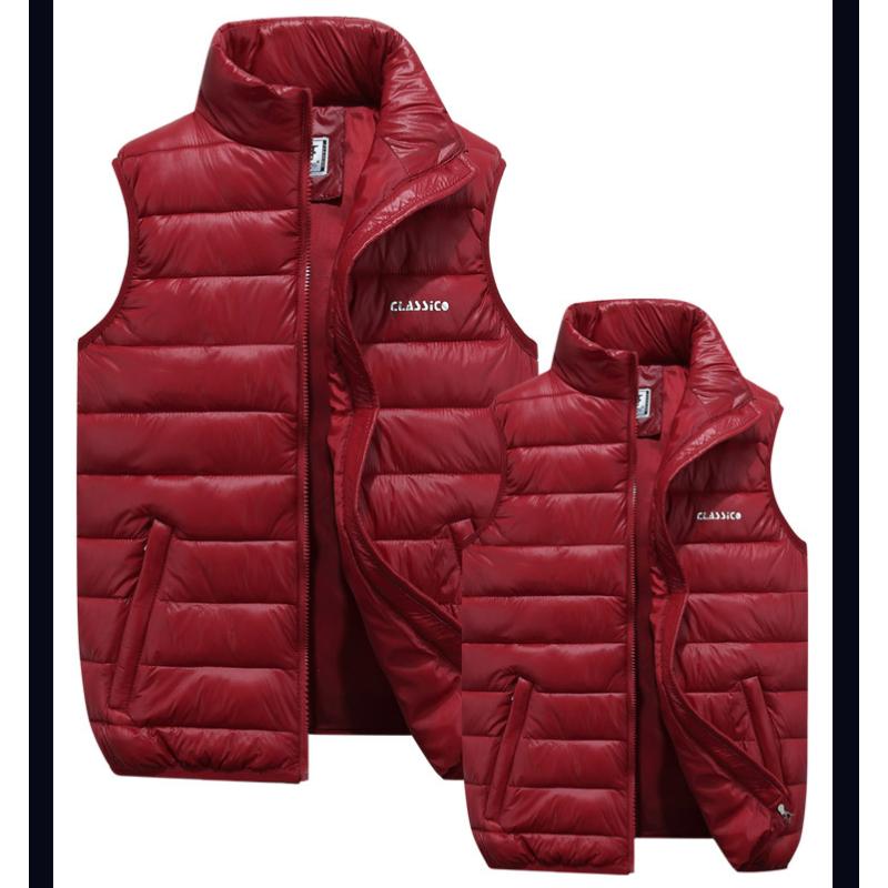 2024 Herbst und Winter Neue dicke Daunen-Baumwollweste Junge Herrenweste Rock Trendy Große Größe Herren Trendy Casual Große Größe