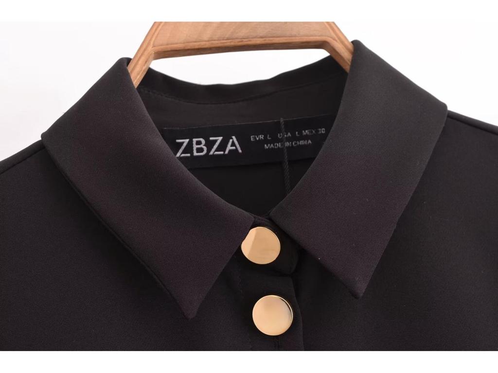 Women's 2024 Autumn European & American Style Slimming Crepe Mini Dress