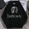 Gorące Anime Death Note Pulower Ryuk Nadruk z Kapturem Męski Damski Gorące Bluzy Manga Casualowa Luźna Bluza Harajuku Unisex Streetwear