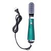 Hair Comb 2 In 1 ThreeSpeed Hair Dryer Styling Hair Comb for Home Travel   Green
