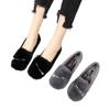 2025 new wool shoes women's indoor fleece versatile warm flat beanie shoes casual non-slip soft sole plus size