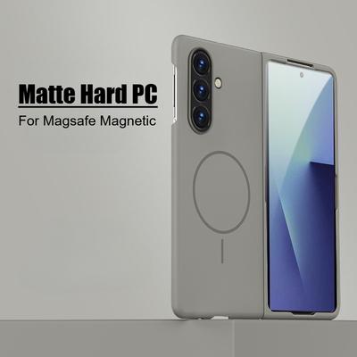 Für Magsafe Ultradünne Handyhülle für Samsung Galaxy Z Fold7 Fold6 Fold5 Fold4 Mattierte Hart-PC Kabelloses Laden Rückseite