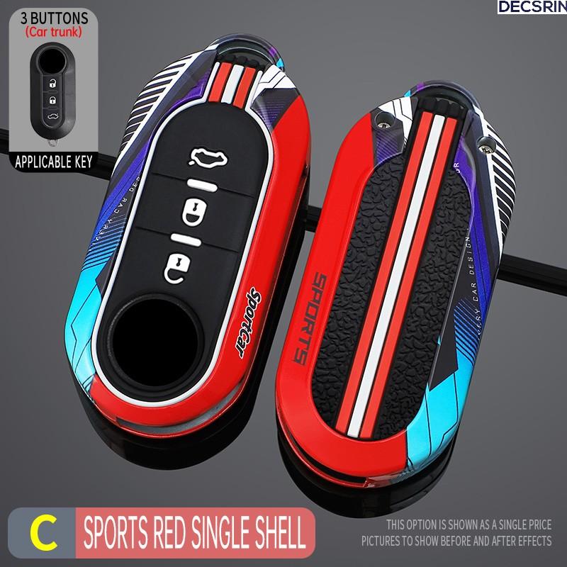 Pouzdro na skládací dálkový klíč zinkové slitiny pro Fiat Ducato 500 500L Panda Grande Punto Lancia Musa Auto Příslušenství