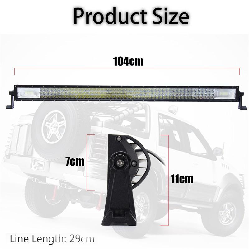 42inches LED light bar 1080W Led Work Light 198LED 12v 24v Spot Flood Combo LED Bar Offroad for Truck 4x4 4WD ATV Barra