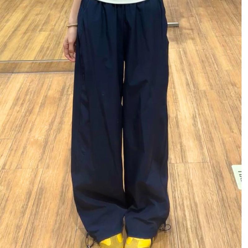 

Серые быстросохнущие рабочие брюки для женщин Летние тонкие новые свободные прямые рабочие брюки Повседневные маленькие спортивные брюки XL