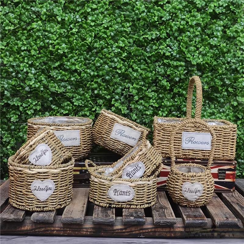 Handmade Woven Flower Basket