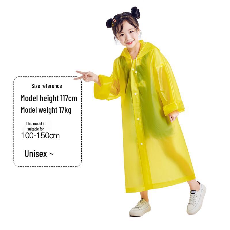 Children s Disposable PU Rain Poncho
