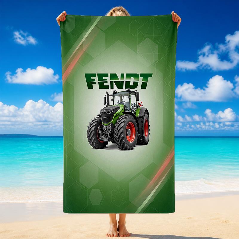 Fendt Druck Mikrofaser Strandtuch Sand?Leichtes, widerstandsfähiges Handtuch für Schwimmen, Outdoor und Reisen 80cmx160cm(31x63inch)
