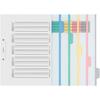 KOKUYO File Index Divider Card PP A4 5 Stacks 2 Holes 5 Sets Shiki-P30