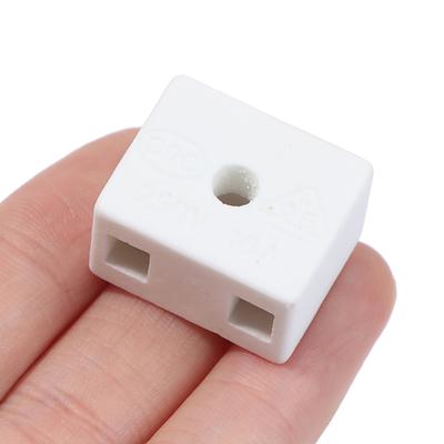 5 Stück 2 Positionen 5 Löcher Keramik Verdrahtungsklemmenblock Hochfrequenz Porzellan Dua