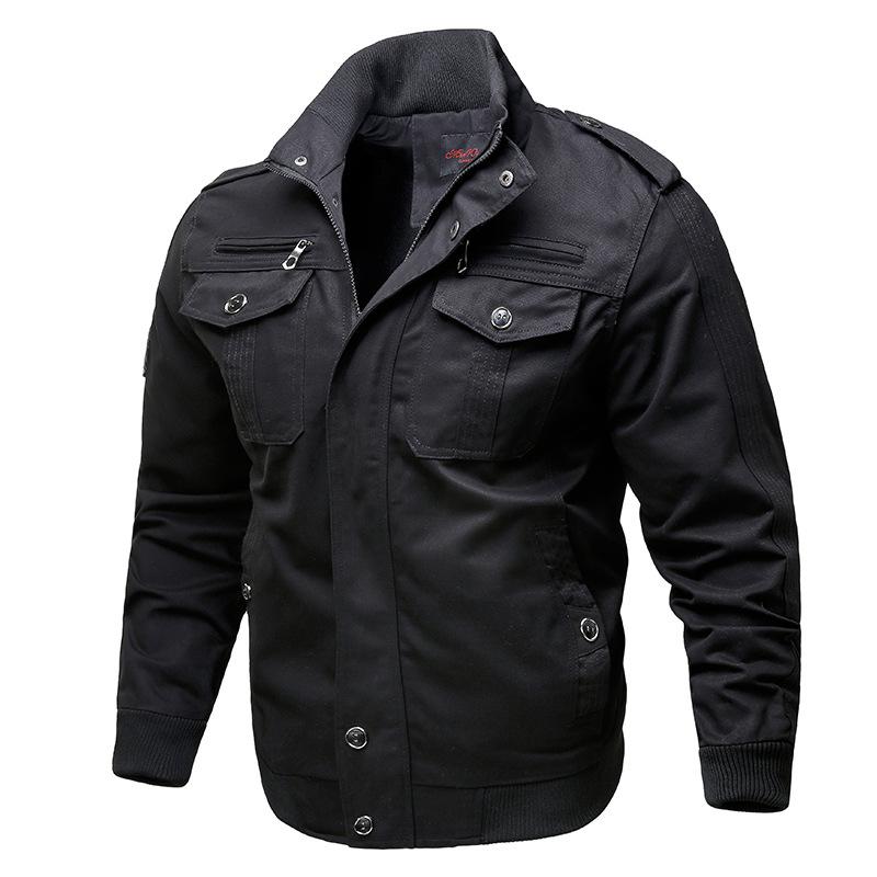 New Autumn Double Inner Bag Tooling Jacket Military Casual Cotton Outdoor Uniform Coat