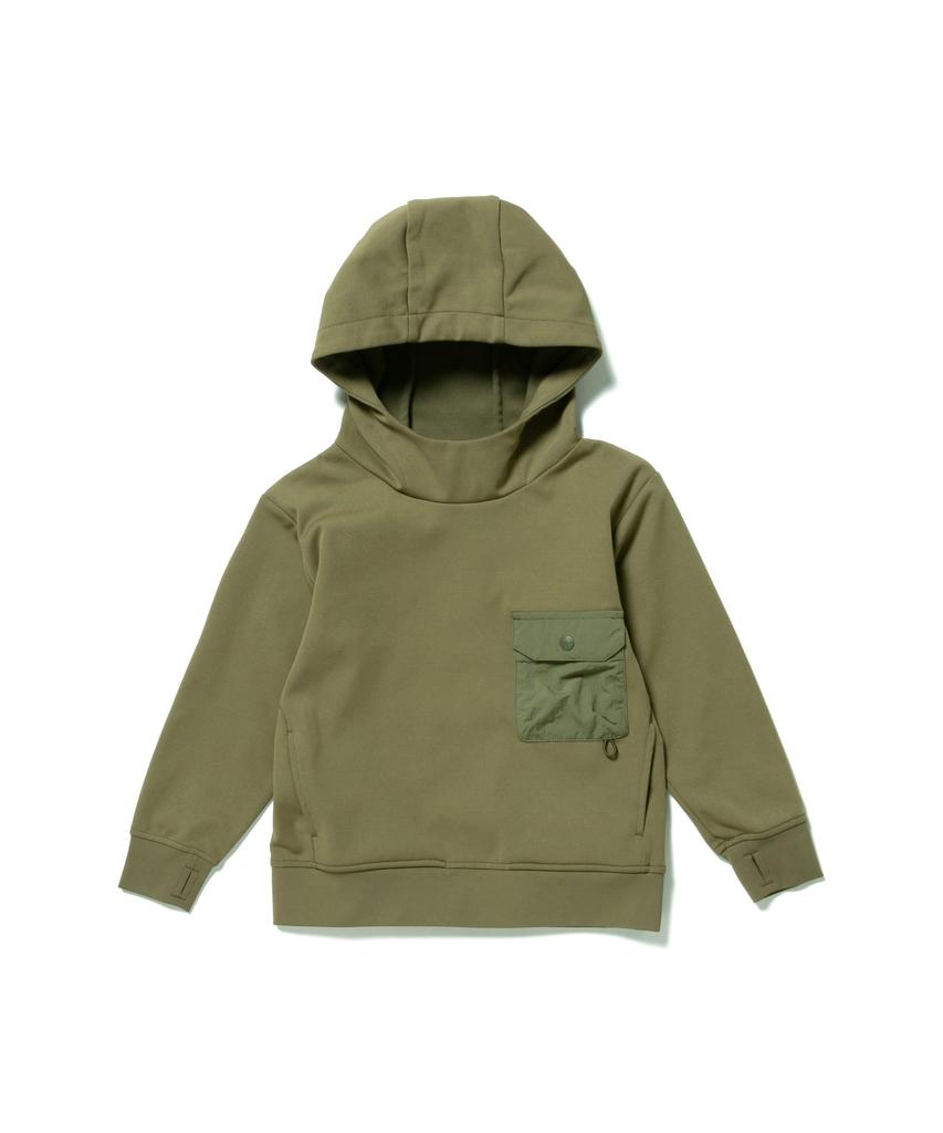 Snow Peak Kids Insect Shield Size 110 T-Shirt SW-25SK004 Hoodie, Olive,