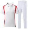 Men's Summer Wushu Coach Casual Sportswear Set – Short Sleeve Polo & Long Pants