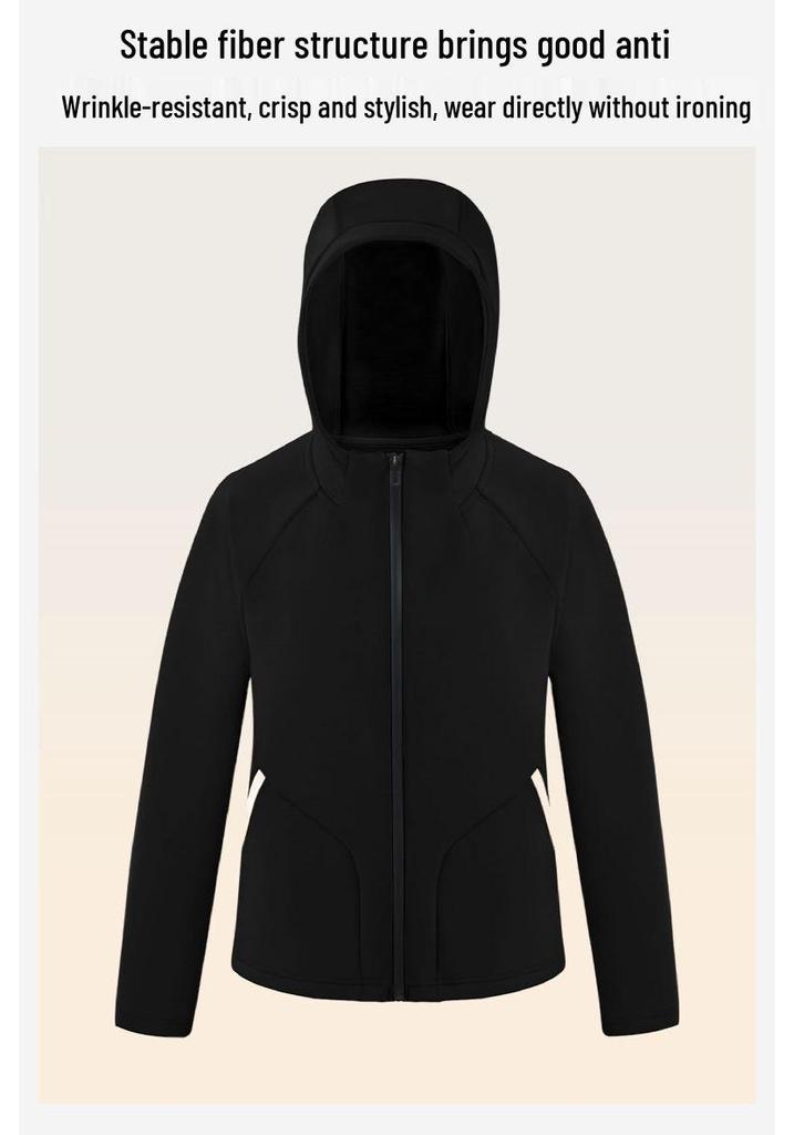 D Brand Versatile Hooded Sportswear Cardigan - Spring/Autumn Casual Simple Zipper Hoodie