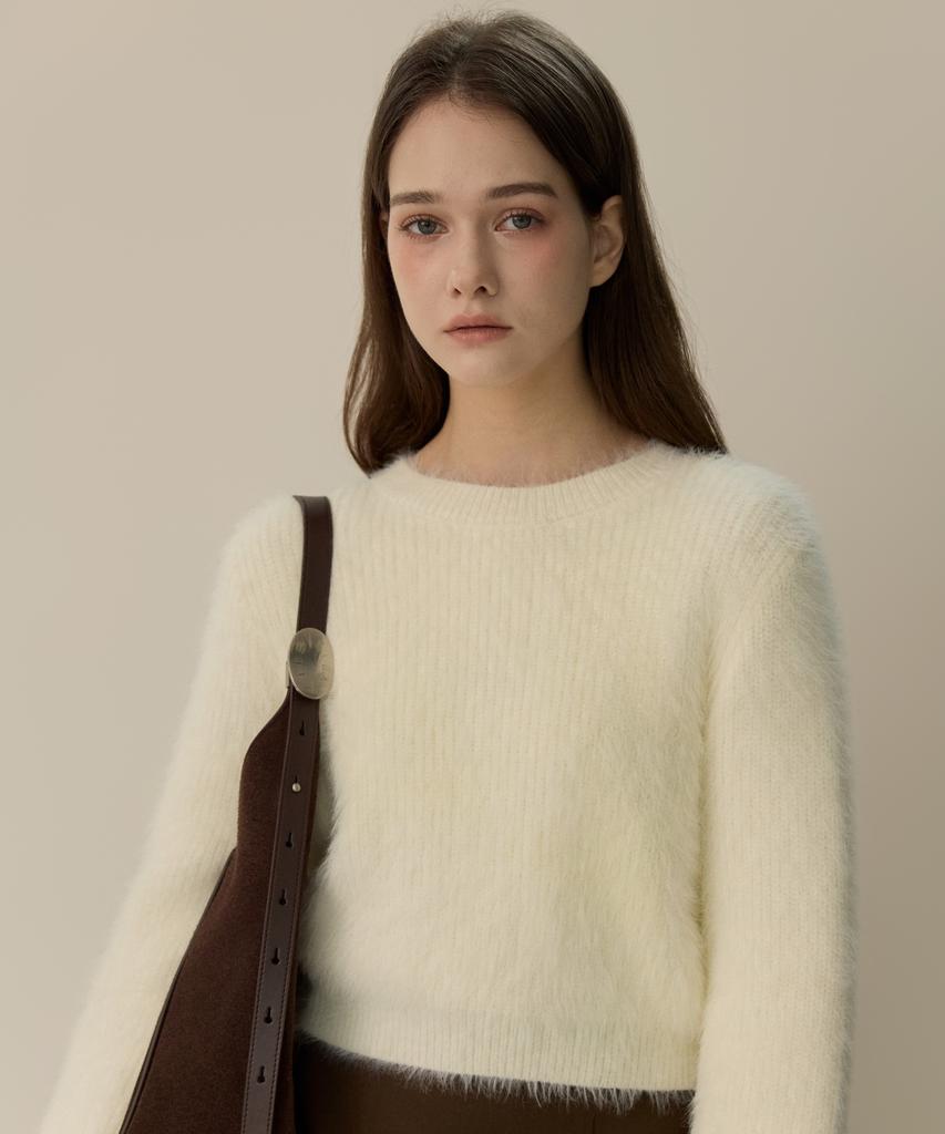 ELLIOTI Fur Crewneck Sweater_2Color