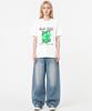 MONSTER REPUBLIC Rabbit Don'T Stop Bro Green T-Shirt White_9176