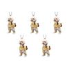 5-1PCS Acrylic 2D Creative Car Hanging Decor Realistic Animal Car Rearview Mirror Pendant Car Auto Interior Decoration