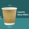 Disposable Coffee Cups Insulation Double-Layer European Style Simplicity Paper Cup with Lid Hollow Insulated Milk Tea Cup Family Party Coffee Shop Use