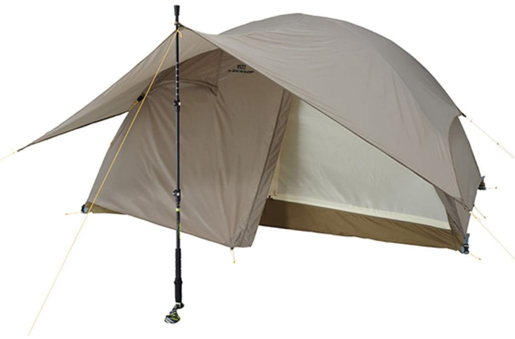 PuroMonte Camping Exterior Prelată Living Prelată pentru 2 Persoane OGD102 Maro Deschis (LB)