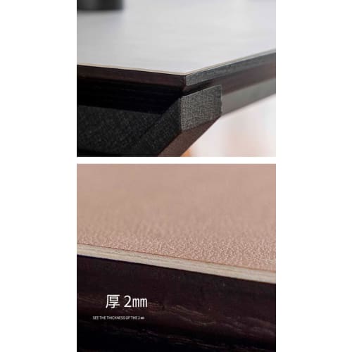 FANIVIN PU Leather Tablecloth, Table Mat, Desk Mat, Vinyl Cloth, Rectangular, Waterproof, Durable, Stain-Resistant, White/Gray, 60*120cm