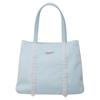 New solid color simple large capacity shoulder tote bag trendy leisure commuter bag female new student