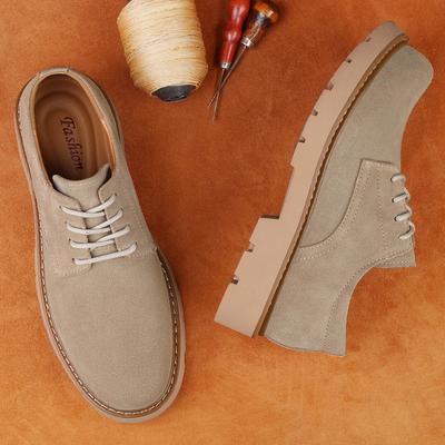 Wildleder Herren Oxford Schuhe Mode Lässig Business Schuhe Büro Dicke Sohle Mann Formelle Kleidung Schuhwerk Laufschuhe Sneaker