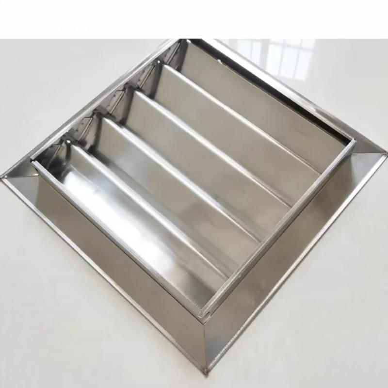 6/8/10/12inch 201 Stainless Steel Square Vent Grille Exterior Wall Exhaust Vent Exhaust Ventilation Window Ventilation Cover