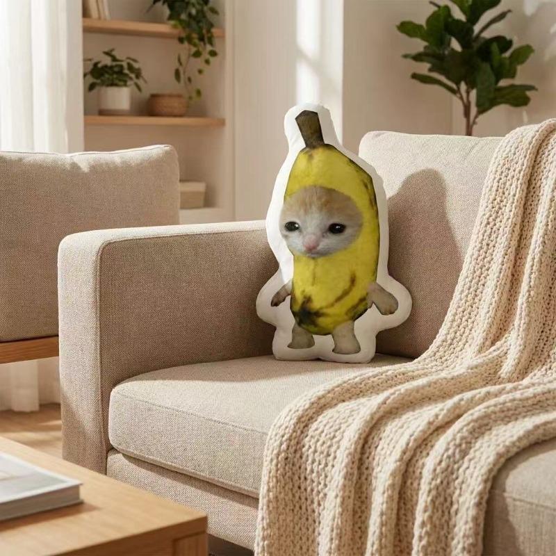 

Viral Meme Alien Shaped Plush Pillow Cartoon Bed Sofa Back Cushion Creative Birthday Gift for Friends Home Decor Throw Pillow 25CM