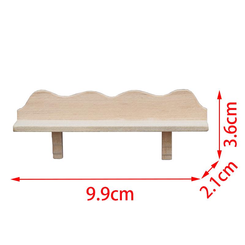 Unpainted 1:12 Dollhouse Miniature Furniture Hanger Storage Rack Model