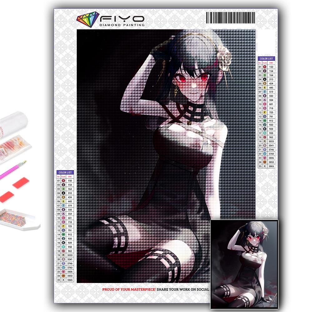 5D DIY Diamant Malerei Kreuzstich Anime Poster SPY FAMILIE Diamant Stickerei Mosaik Wand Kunst Home Dekoration