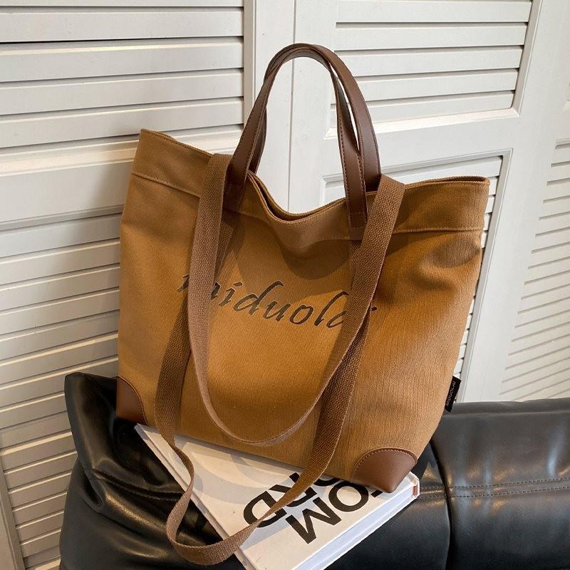 Stylish And Versatile Canvas Tote Bag For Women With Magnetic Closure And Spacious Design