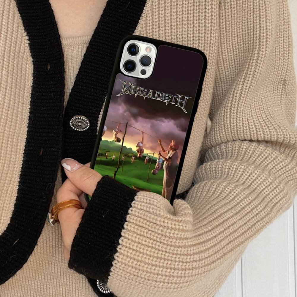 Rock Band Megadeths For Iphone 17 Air 16 15 14 13 12 11 Pro Max TPU+PC Plus Shockproof Back Phone Cover