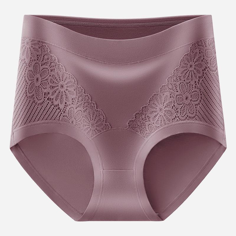 High-Waist Pure Cotton Plus Size Shaping Briefs for Middle-Aged Women with Antibacterial Crotch