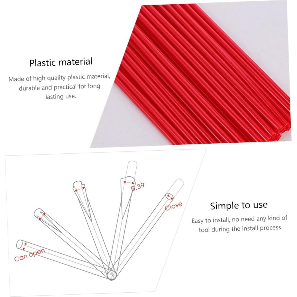 BUGUUYO Bike Accessories 36pcs Spoke Bushing Spoke Cover Spoke Rim Cover Spoke Coat Motorcycle Spoke Skin Plastic Wheel Accessories