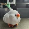 Garlic Birds Ornament 3D Printed PLA Material Mini Figurine Colorful Coffee Table Ornament Home Accessories