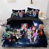 Nová anime posteľná súprava My Hero Academy Anime postavy Prikrývka 3D Kreslená Polyesterová Prikrývka Queen King Size Deti Chlapci