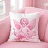 Retro Fashion romantic Cupid Love Cushion Cover Pillow Case Soft Skin Friendly Fabric  Concealed Zipper