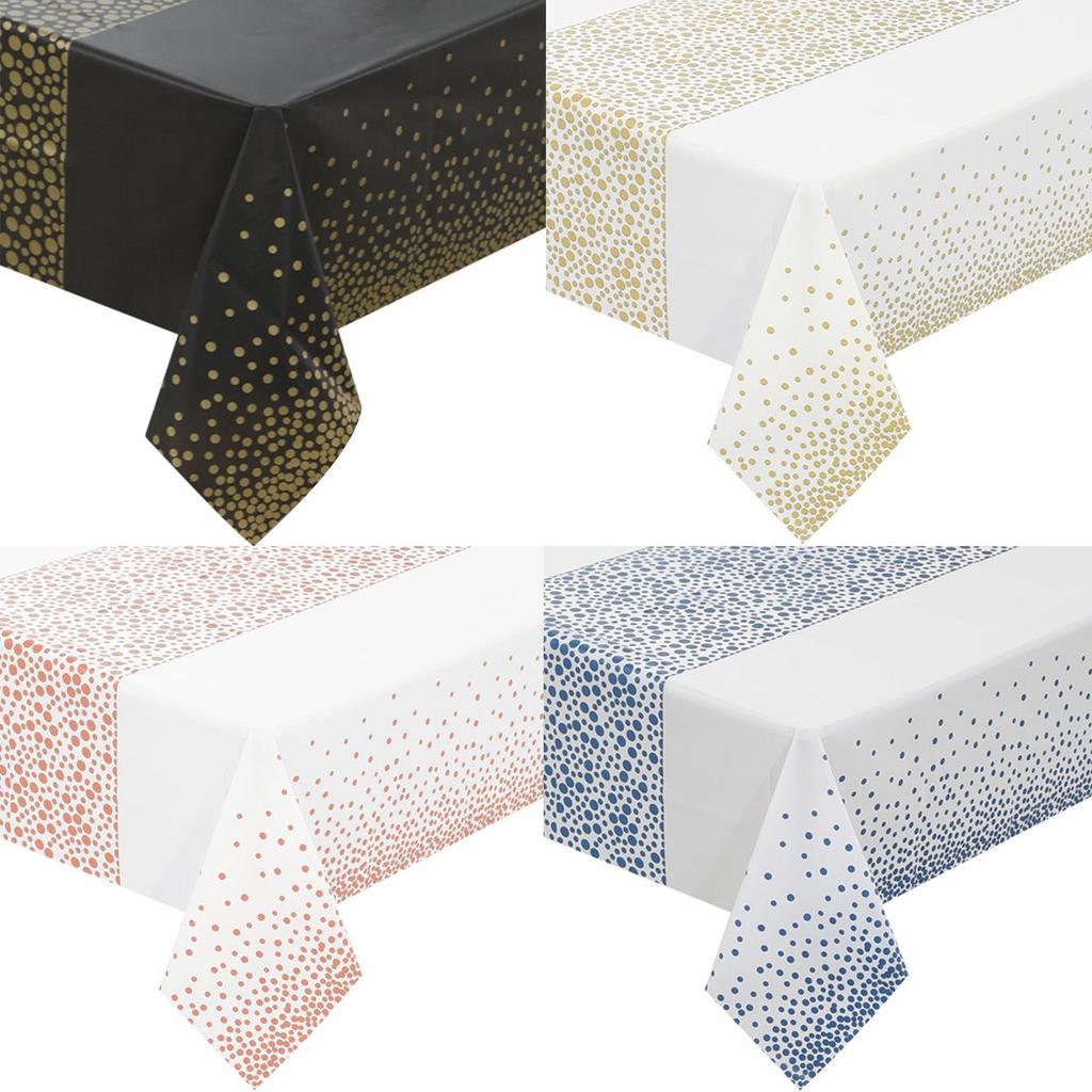 Waterproof Thickened Party Tablecloth - High-End Feel, Printed Plastic for Birthday & Wedding Table Run.