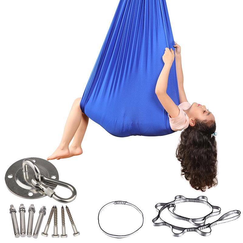Elastic Sensory Hammock Chair for Kids - Indoor/Outdoor Swing with Accessories